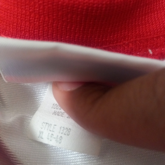 Teamwork Athletic Apparel Mens Jersey Red And White Color Number 1 Southside... - Picture 7 of 10